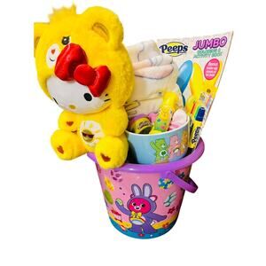 Hello kitty Care Bear Funshine bear adorable bundle 60 x 90 twin blanket super